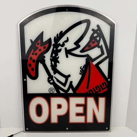Little Caesars Store “Open” Sign - Pizza Restaurant - Man Cave - Picture 4 of 5